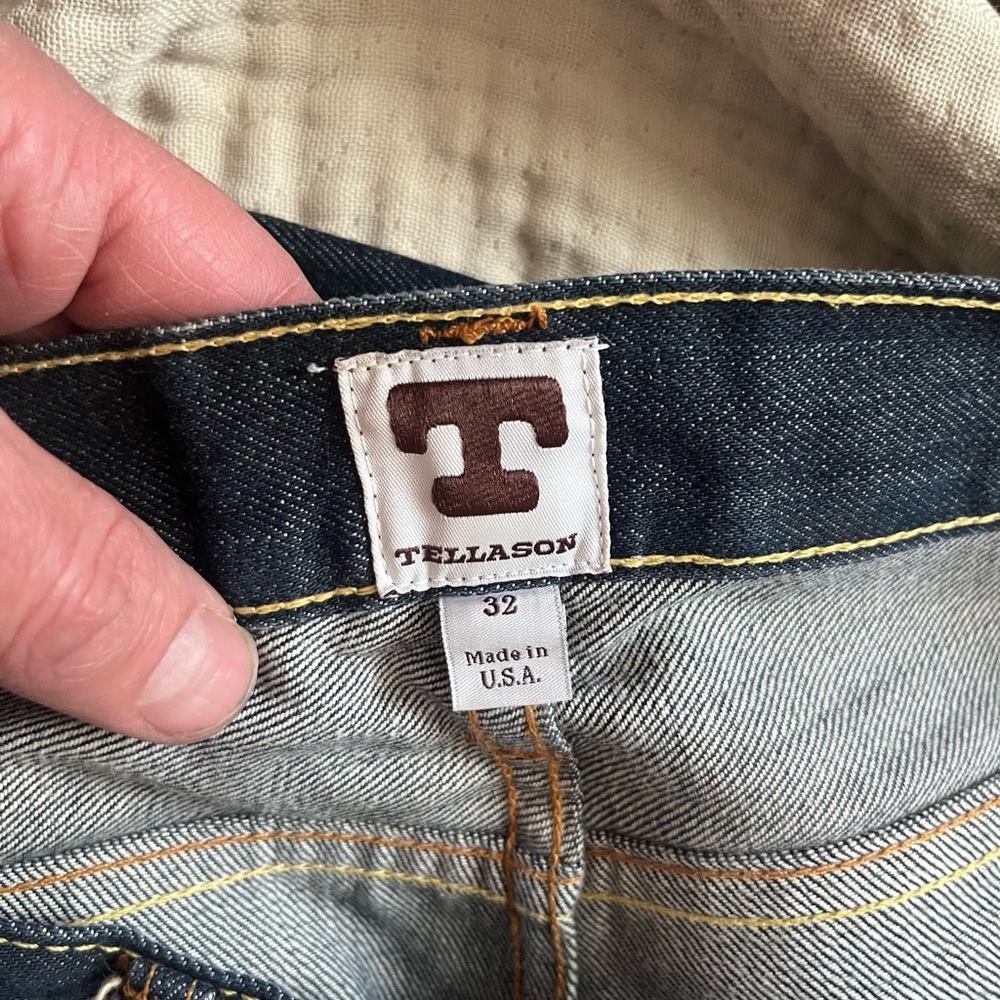 Tellason Ankara Straight Men’s Selvedge Jeans size 32 waist - Picture 8 of 10